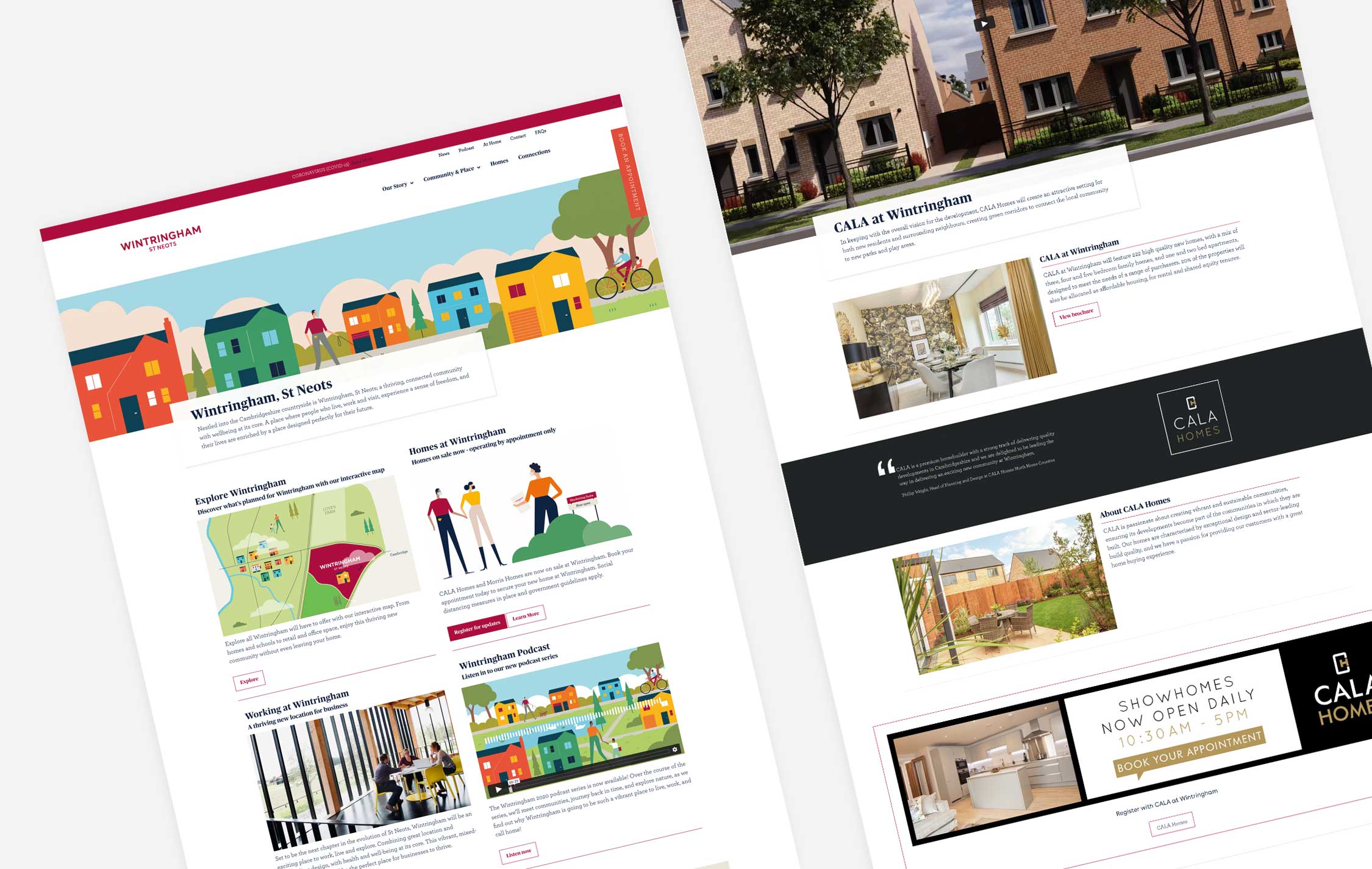 Website design and build Wintringham St Neots